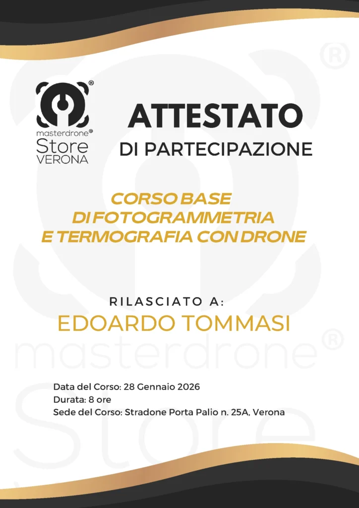Certificato termografia e fotogrammetria